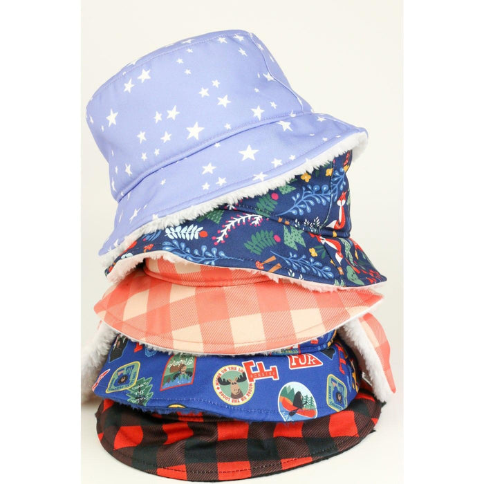 Flapjack Kids - Flapjack Kids Winter Bucket Hat - Patches 2-4Y