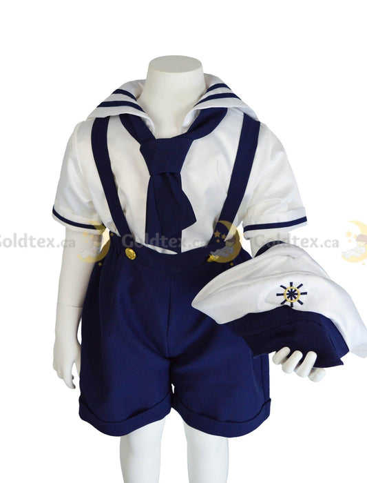 Formal Kids Wear - Formal Kids Wear 4-piece Marine Suit Set - Style 8012