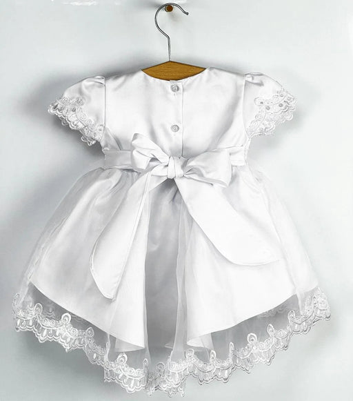 Formal Kids Wear - Formal Kids Wear Baby Girl White Baptism Dress 8063