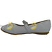 Formal Kids Wear - Formal Kids Wear Girl flat dressy shoe with Velcro Diamond strap
