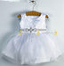 Formal Kids Wear - Formal Kids Wear Simple Baby Girl Dress with Rhinestone Sash