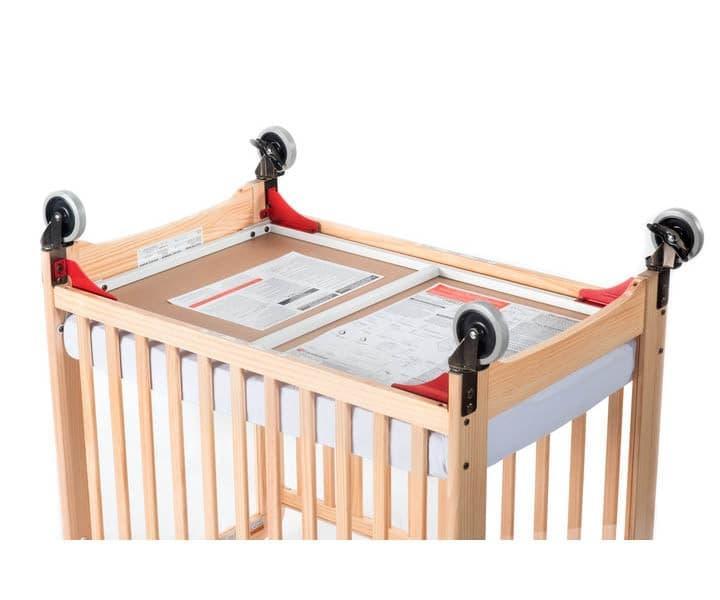 Foundations® - Foundations Evacuation Frame w/ Antique Brass Casters for Natural Cribs (Fits Next Gen Serenity® Compact Cribs)