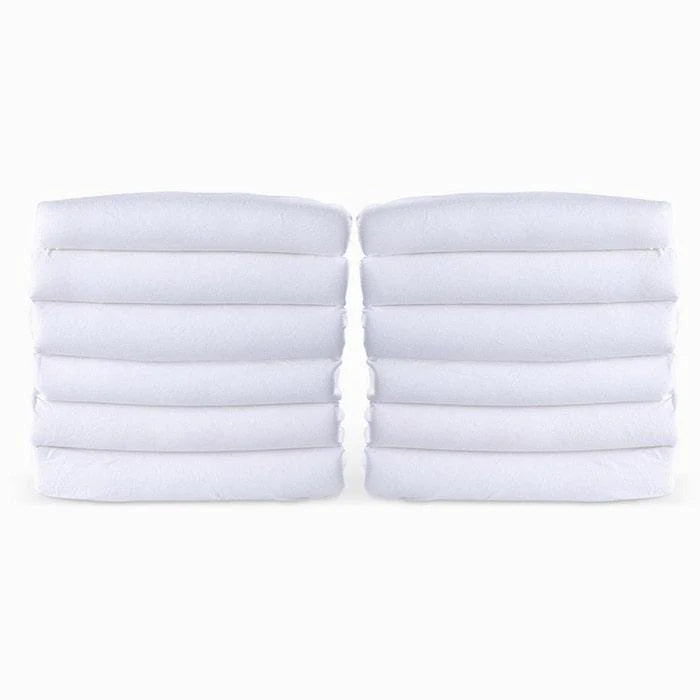 Foundations® - Foundations SafeFit™ Elastic Fitted Safety Sheet - Compact Size Cribs - 12 Pack - White