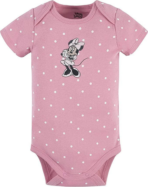 Gerber - Gerber Disney unisex-baby Minnie Mouse 3-Pack Short Sleeve Onesies Bodysuits