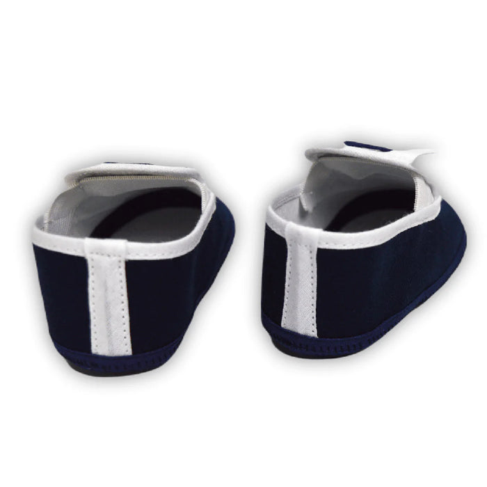 Gianfranca® - Baby Boy Navy Blue Baptism Shoes - Made in Italy