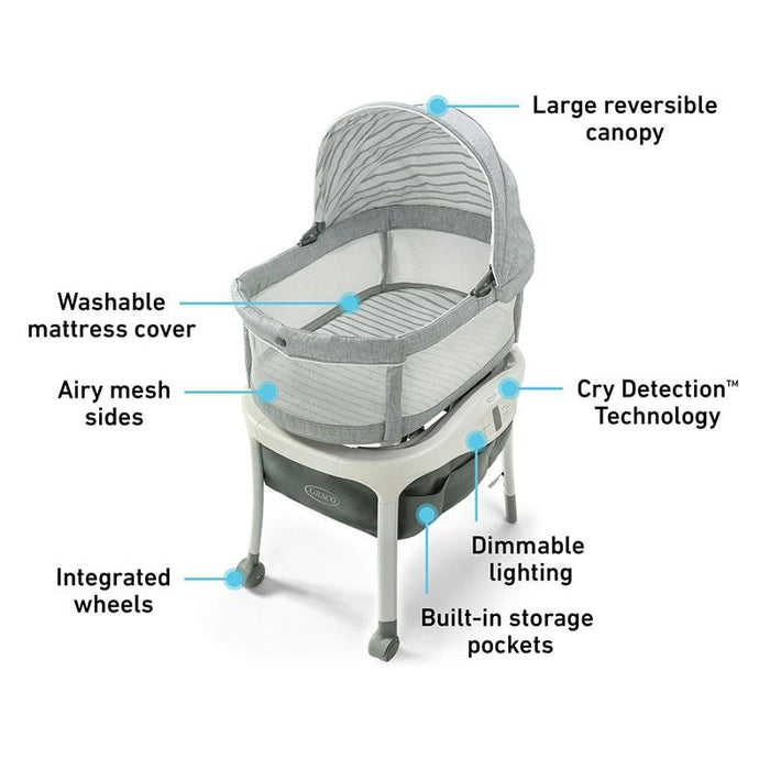 Graco® - Graco Sense2Snooze Bassinet with Cry Detection Technology - Hamilton