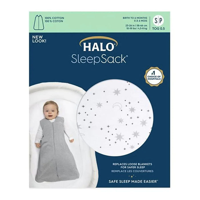 HALO® - Halo Sleepsack Swaddle Grey Moons 1.5 TOG