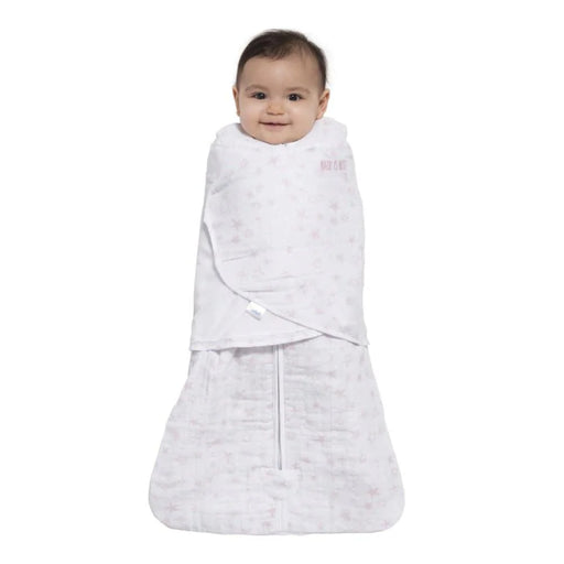HALO® - Halo Sleepsack Swaddle - Quilted Muslin - Pink Constellation