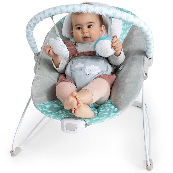 Ingenuity® - Ingenuity by Bright Starts Ity Bouncity Bounce Vibrating Deluxe - Baby Bouncer Seat - Goji