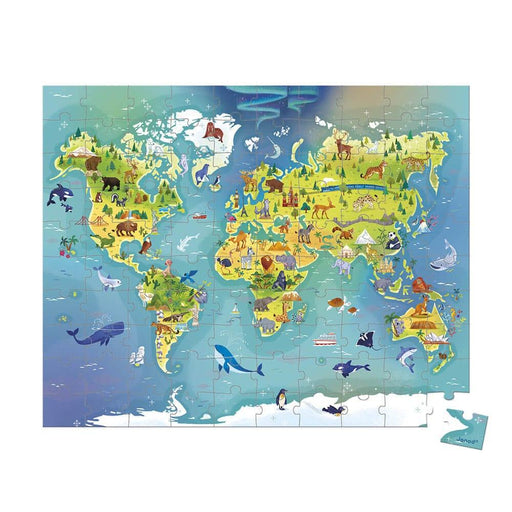 Janod® - Janod Jigsaw Puzzle The World - 100pcs
