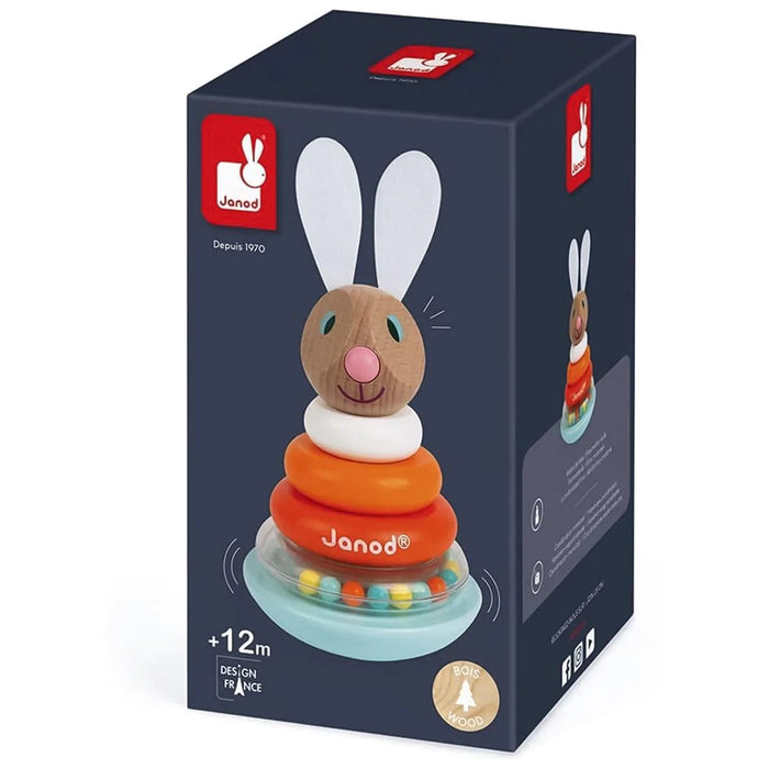 Janod® - Janod Wooden Stackable Roly-Poly Rabbit