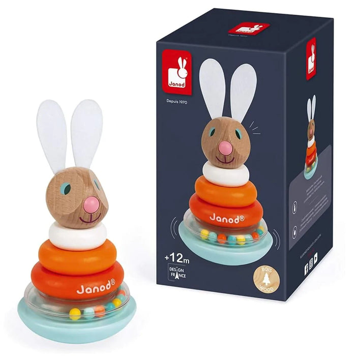 Janod® - Janod Wooden Stackable Roly-Poly Rabbit