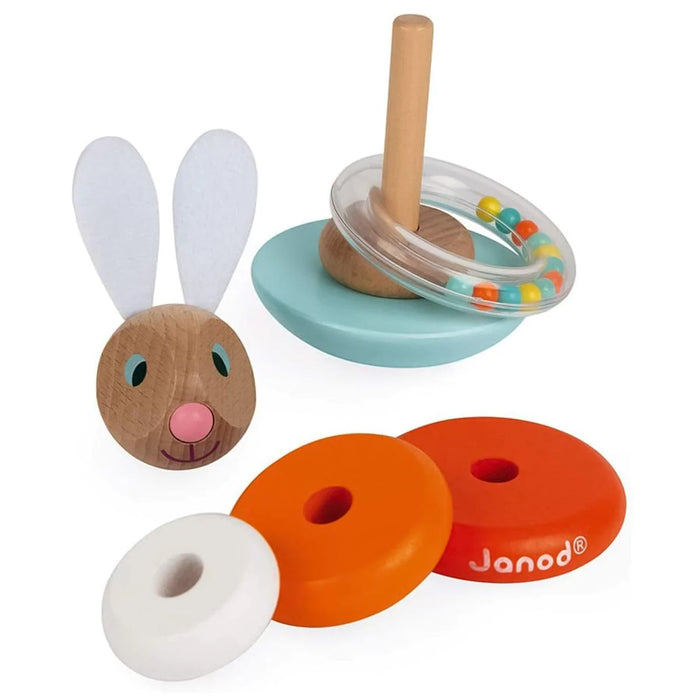 Janod® - Janod Wooden Stackable Roly-Poly Rabbit