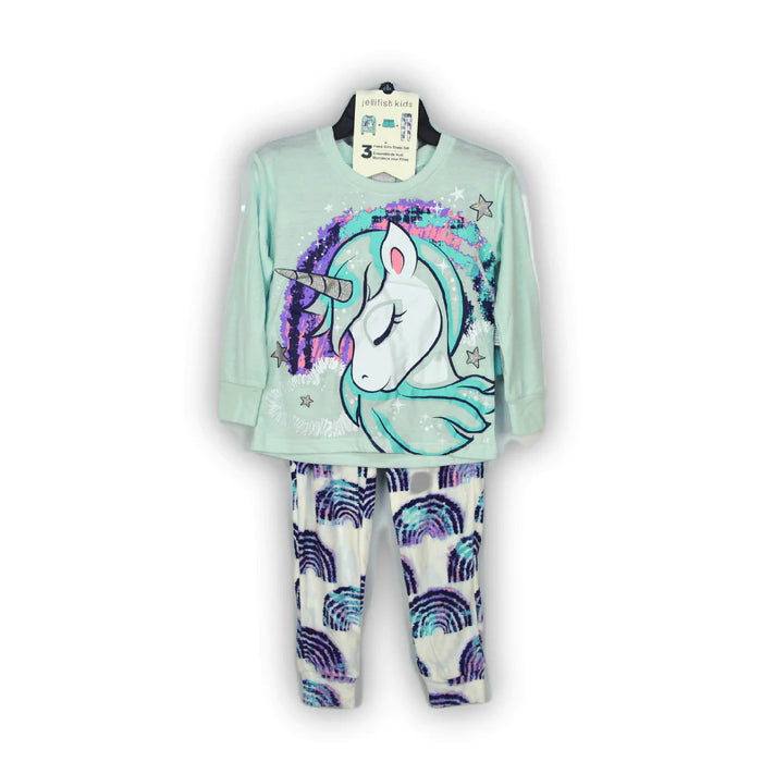 Jellifish - Aqua Unicorn Pyjama (3 Piece)