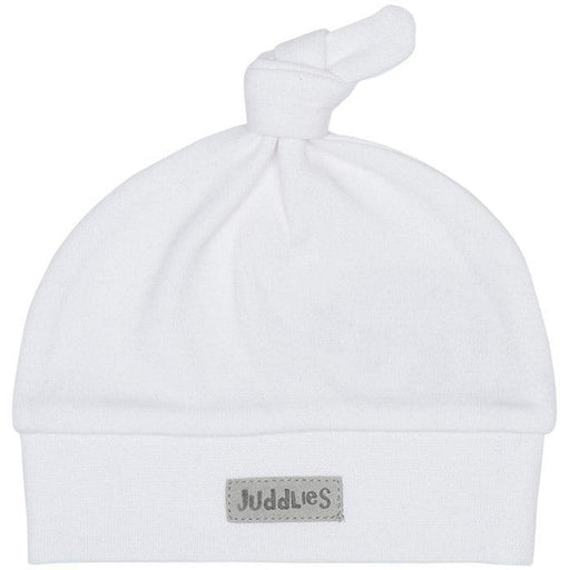 Juddlies Designs® - Juddlies Designs Essentials Collection - Organic Cotton Knot Hat - 0-3m - White