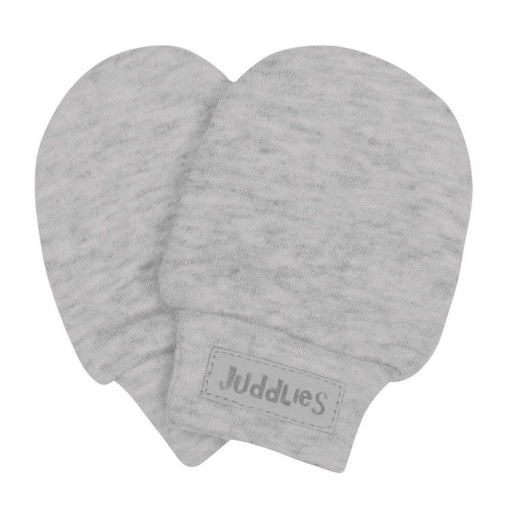 Juddlies Designs® - Juddlies Designs Pale Grey Fleck Scratch Mitts One Size