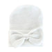 Kids Central - Kids Central Newborn Hat - Bow - White