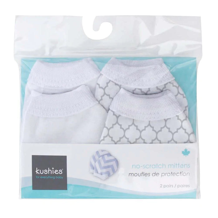 Kushies® - Kushies Flannel No Scratch Mittens (2 Pack)