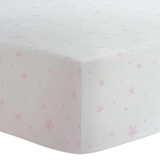 Kushies® - Kushies Flannel | Changing Pad Cover w/ Slits for Safety Straps - Pink Scribble Stars