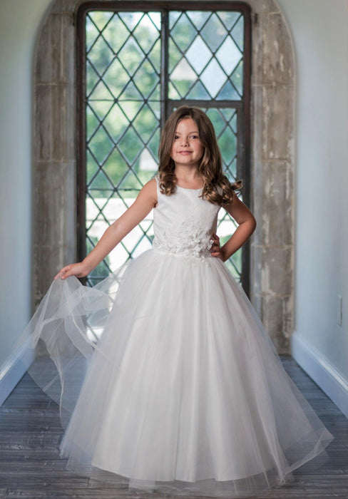 Macis Design® - Macis Design Girl Dress - Ivory - Style 73800