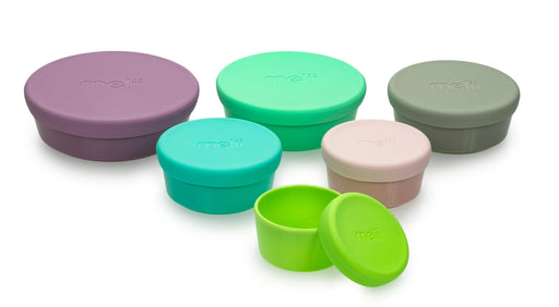 Melii® - Melii Stacking & Nesting Containers with Silicone Lids - 12 pieces