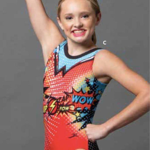 Motion Wear - Motion Wear Gymnastics Leotard - Comic Crazy Dye Sub