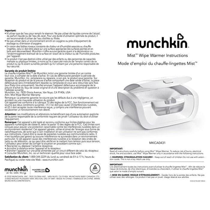 Chauffe-lingettes sans contact Munchkin