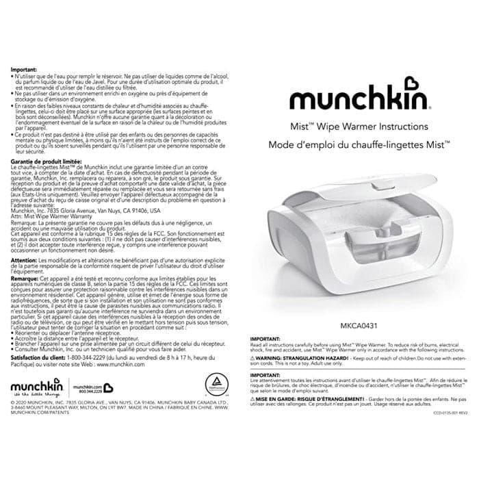 Munchkin Mist Baby Wipe Warmer — Goldtex