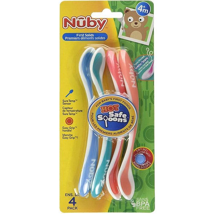 Nuby® - Nuby Hot Safe First Solids Spoons - 4 Pack
