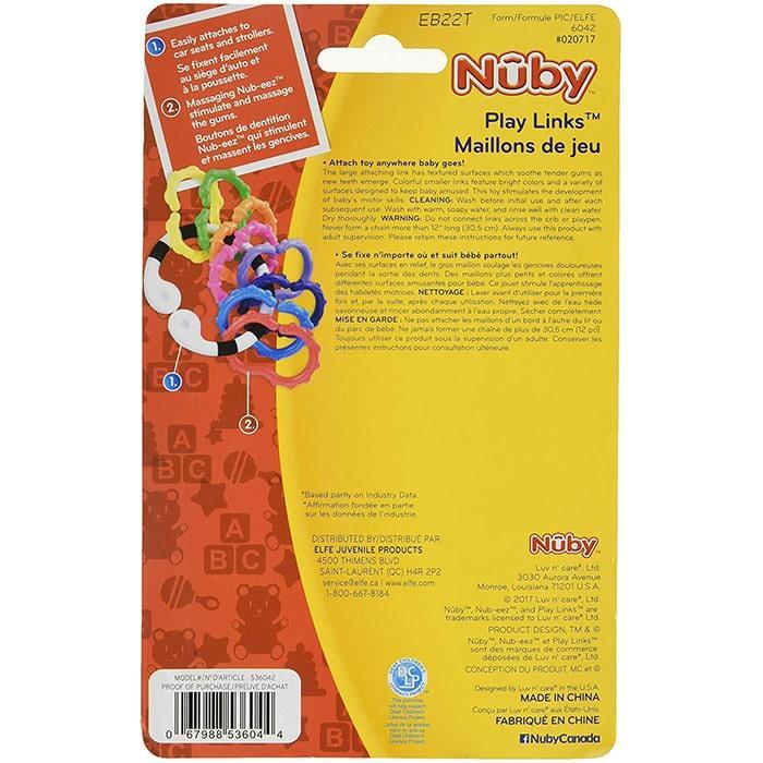 Nuby® - Nuby Play Links - Teether Toy - 8 Pack