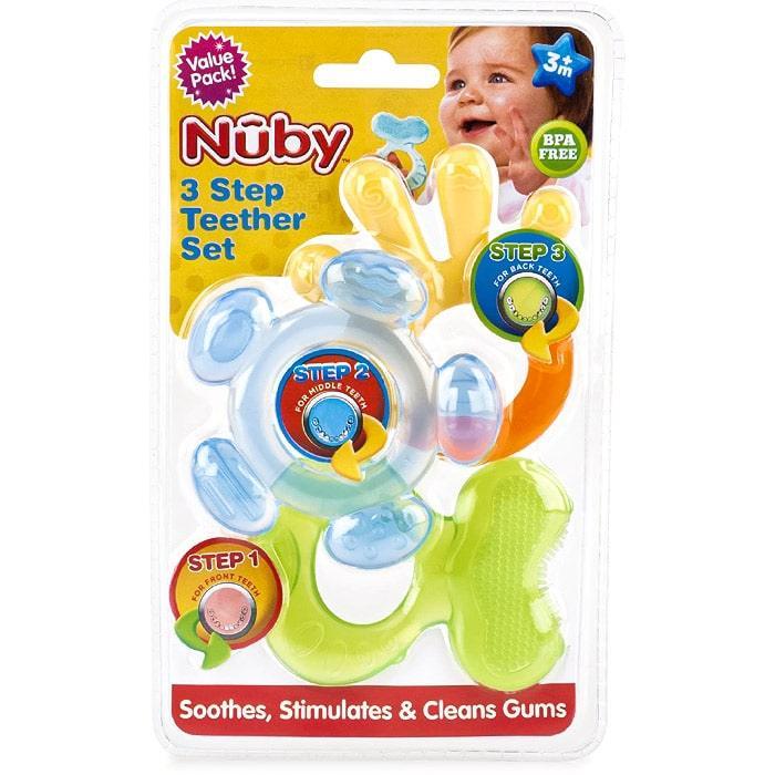 Nuby® - Nuby® 3-Step Teether Toy Set - 3 Pack