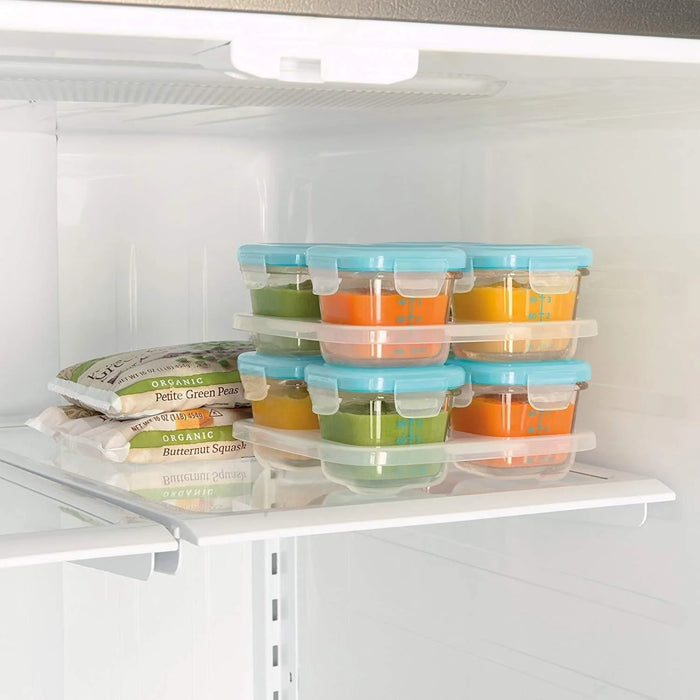 Oxo Tot® - Oxo Tot Glass Baby Blocks™ 4OZ (Freezer storage containers with tray)