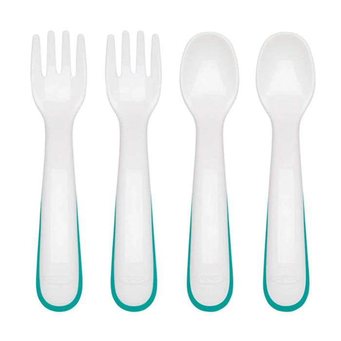 Oxo Tot® - Oxo Tot Plastic Fork & Spoon - Teal