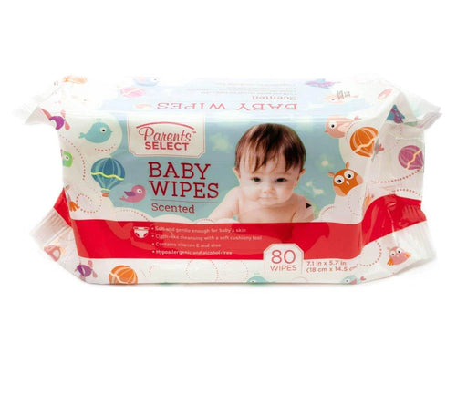 Parents Select® - Parents Select Baby Wipes - Scented (80 Wipes)