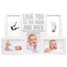 Pearhead® - Pearhead Baby Print Collage "Love You to the Moon and Back" Frame