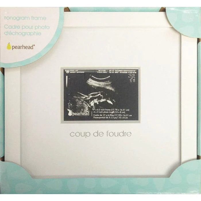 Pearhead® - Sonogram Frame "Coup de foudre" - 4" x 3" (10 x 8 cm) photo insert - English