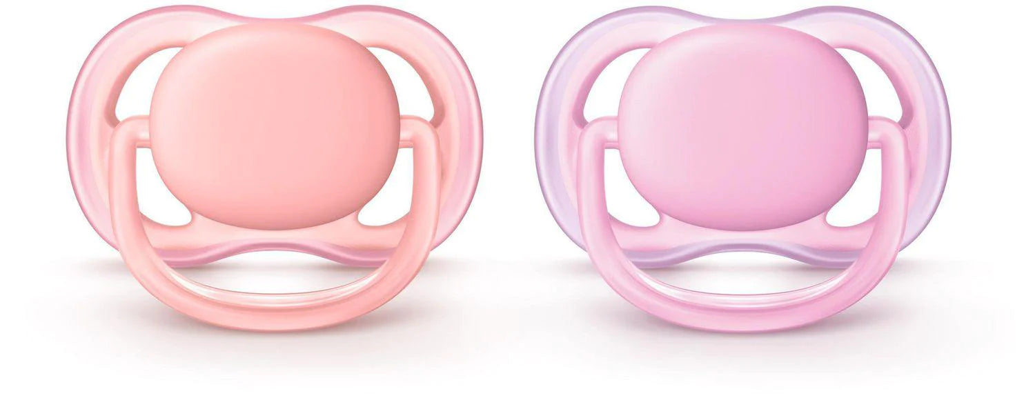 Philips Avent® - Philips Avent Ultra Air Pacifier, 0-6 months - Pink/Peach, 2 pack