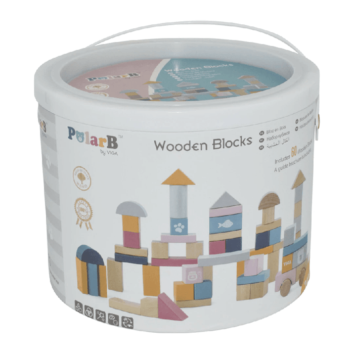 Polar B - Polar B Wooden Blocks - 60pcs