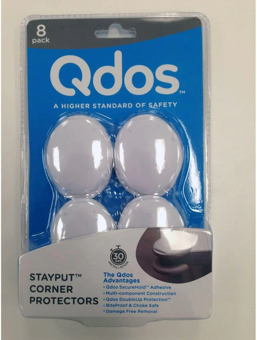 Qdos® - Qdos StayPut Corner Protector - 8 pack - white