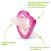 Raz Baby® - Raz Baby JollyPop Pacifier 2pk Pink 0-3m