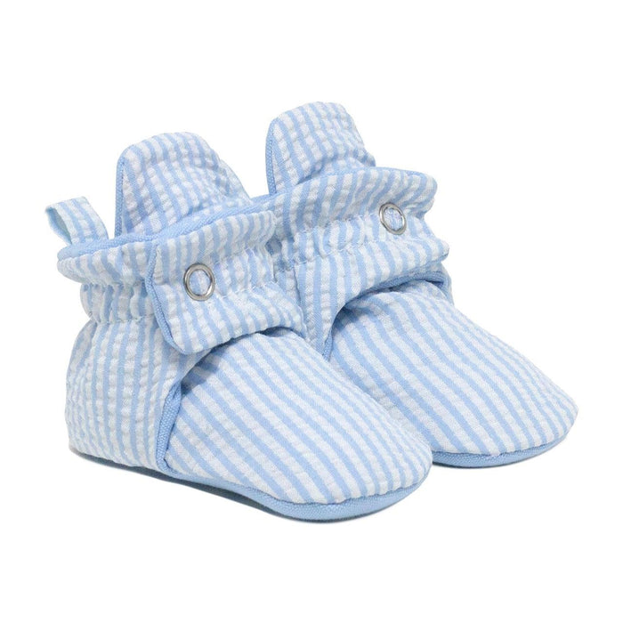 Robeez® - Robeez Snap Bootie-Seersucker Light Blue