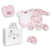 Rock-a-Bye Baby - Rock-a-Bye Baby Girls 5 Piece Mesh Bag Set: Pink Floral