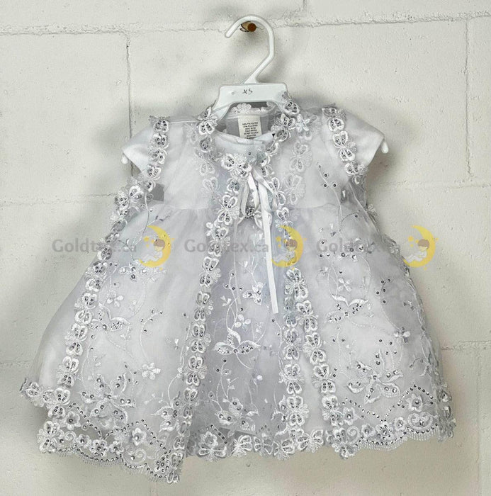 Sabaland® - Sabaland® Embellished Baptism Dress with Cape