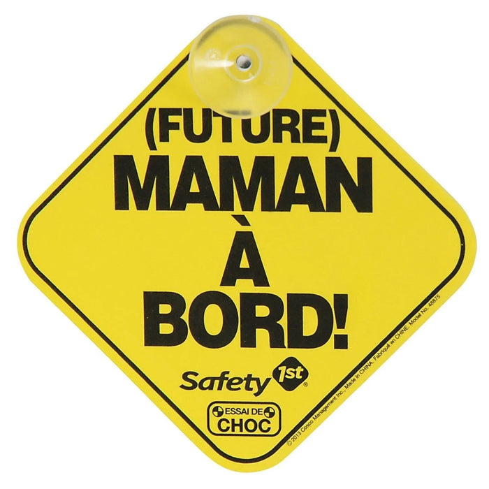Safety 1st® - Safety 1st® "Baby on Board" / "Mom to Be" - 2 Sided Foam Car Sign - French