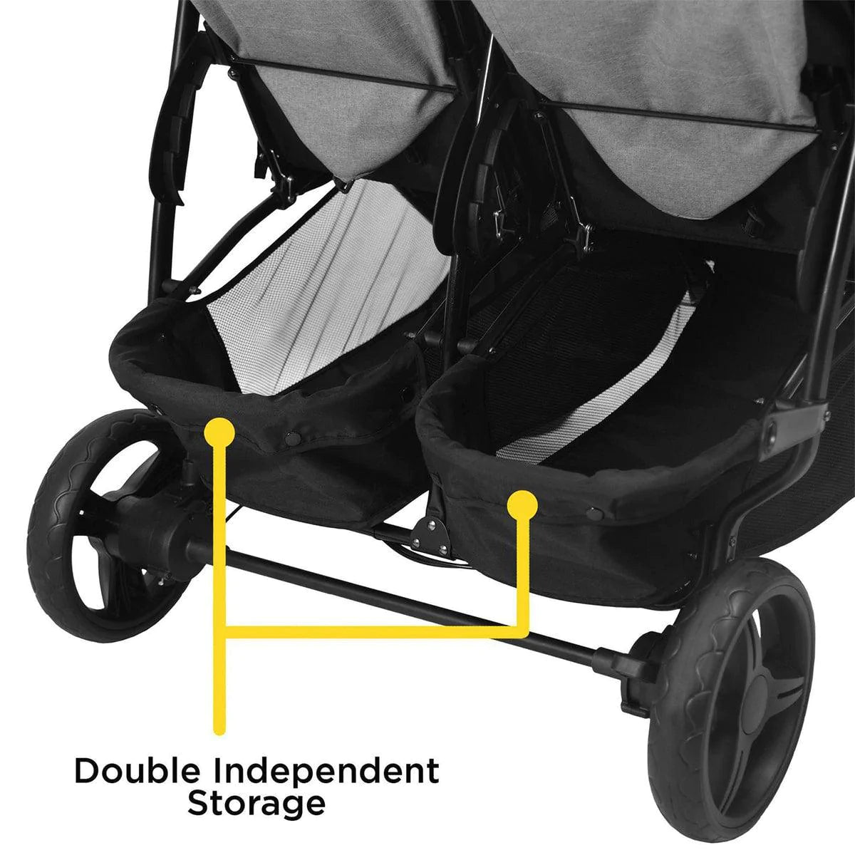 Safety 1st® - Safety 1st® Double Double Duo Stroller - Flint Grey