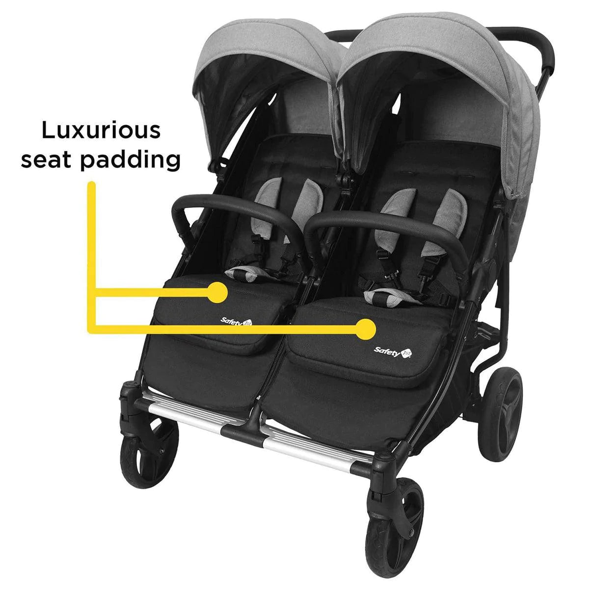 Safety 1st® - Safety 1st® Double Double Duo Stroller - Flint Grey