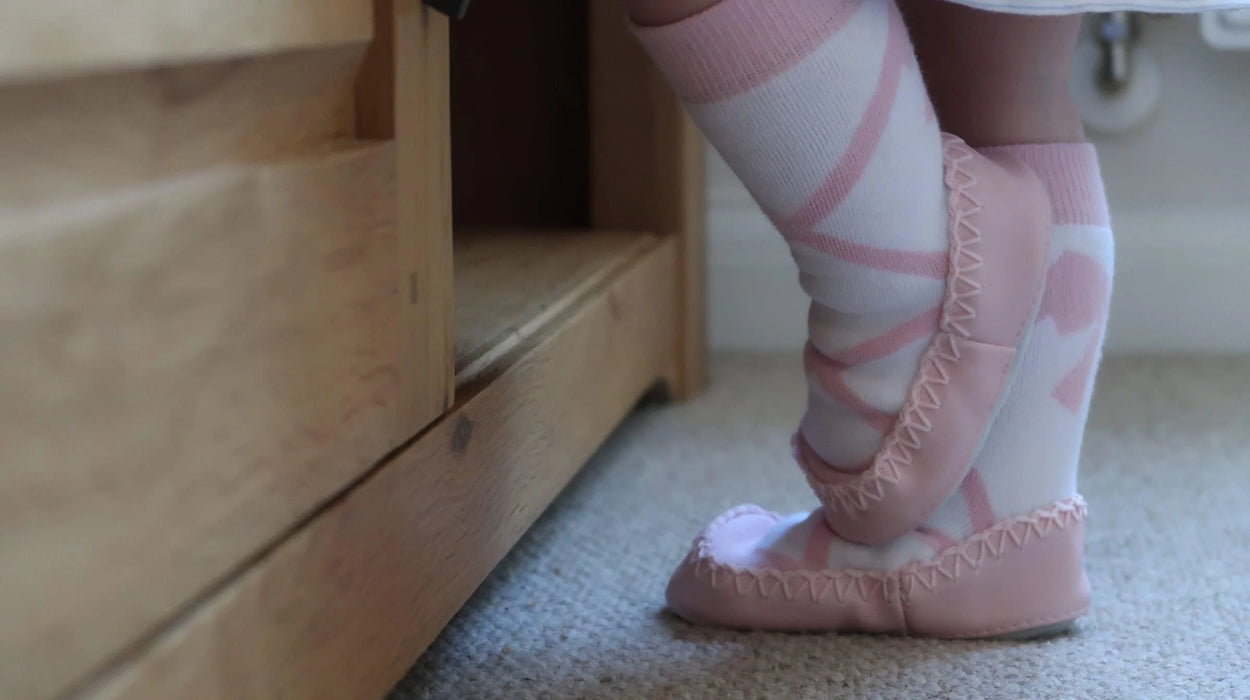 Sock Ons® - Sock Ons® Mocc Ons Ballerina - Baby & Infant Slipper Socks