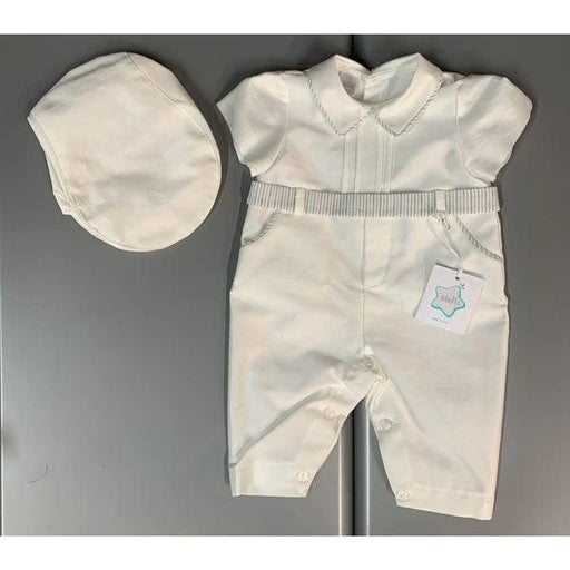 Stella® - Stella® Boy Baptism Jumper with Hat - Made in Italy