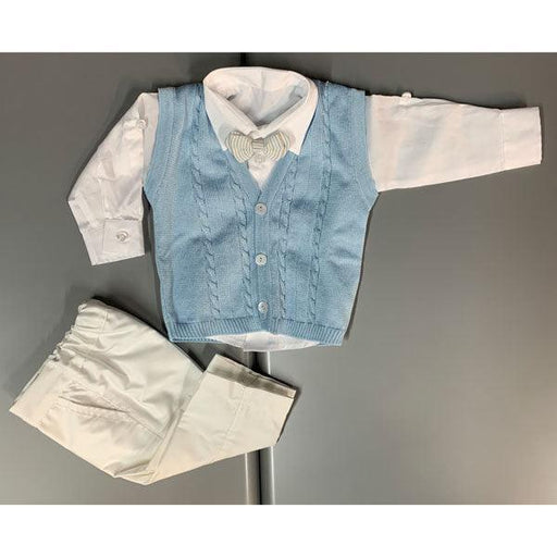 Stella® - Stella® Boy Baptism Outfit - Made in Italy