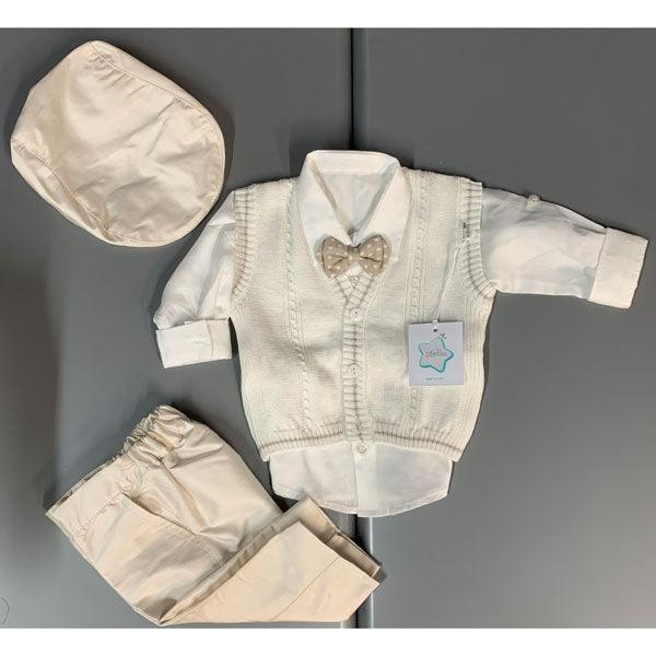 Stella® - Stella® Boys Baptism Outfit - Made in Italy